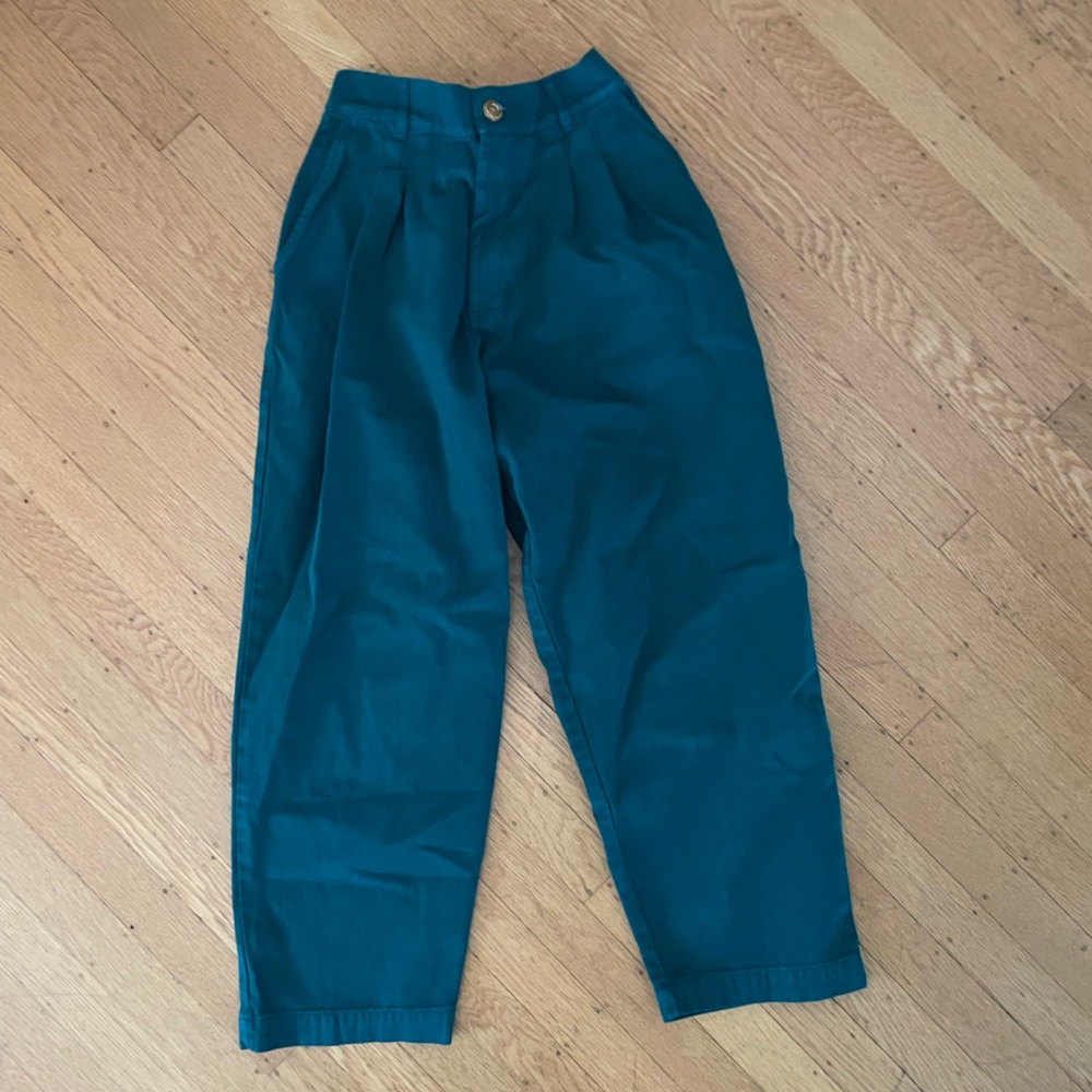 Big bud press trousers in hunter green, XXS petite